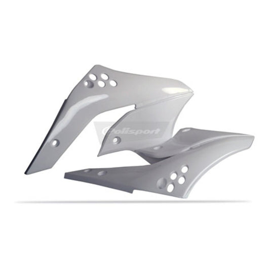 Polisport Radiator Scoops Kawasaki KX250F '06-'08 White