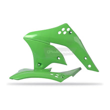 Polisport Radiator Scoops Kawasaki KX250F '06-'08 05Green