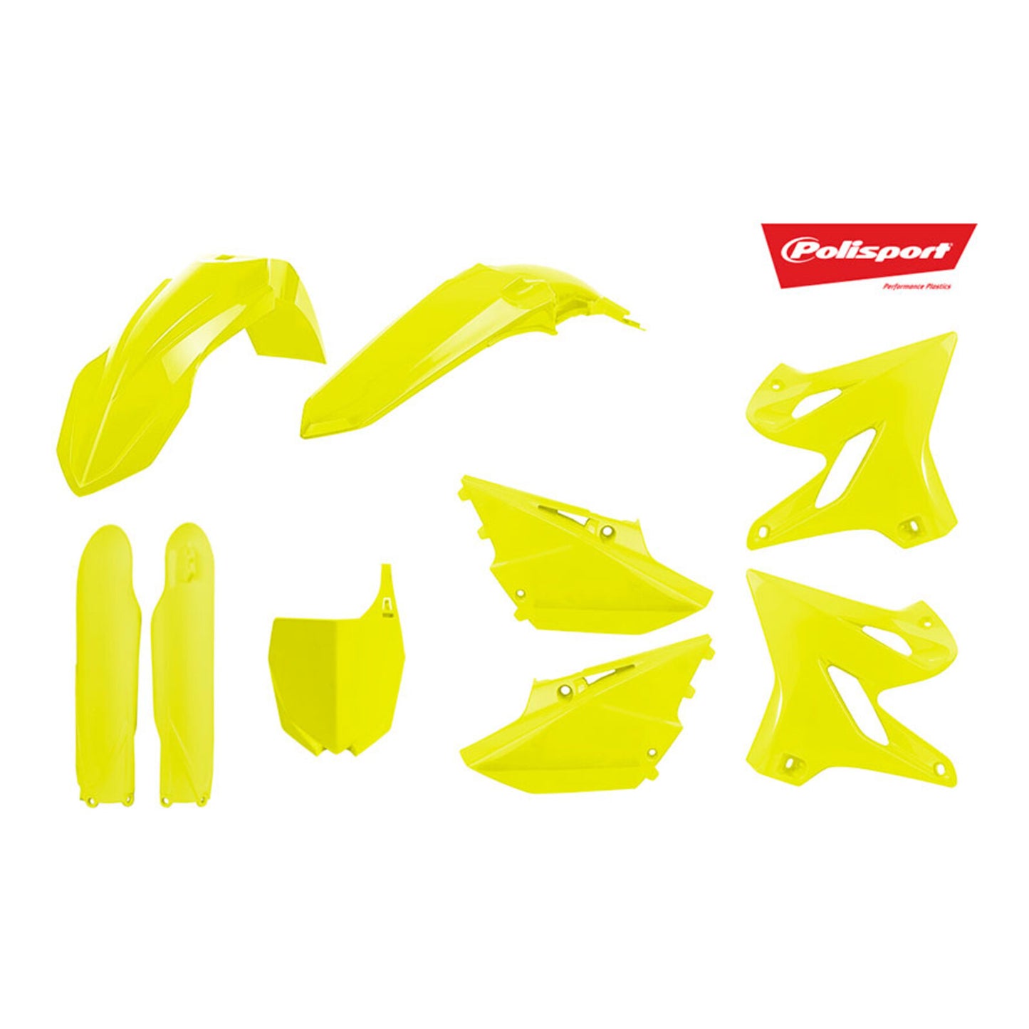 Polisport Kit Yamaha YZ125/250 '15- Flow Yellow (Includes Fork Guards