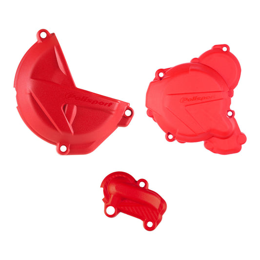 Polisport Kit Clutch and Ignition Cover Gasgas 250/300 ('21>) Red