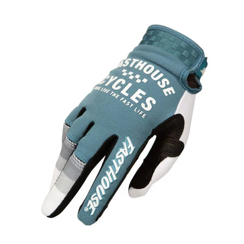 FastHouse Youth Pacer Glove - Slate/White