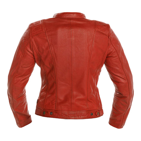 Richa Ladies Lausanne Leather Jacket - Bordeaux Red