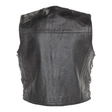 Richa Gilet Sadic Leather Vest with Laces - Black