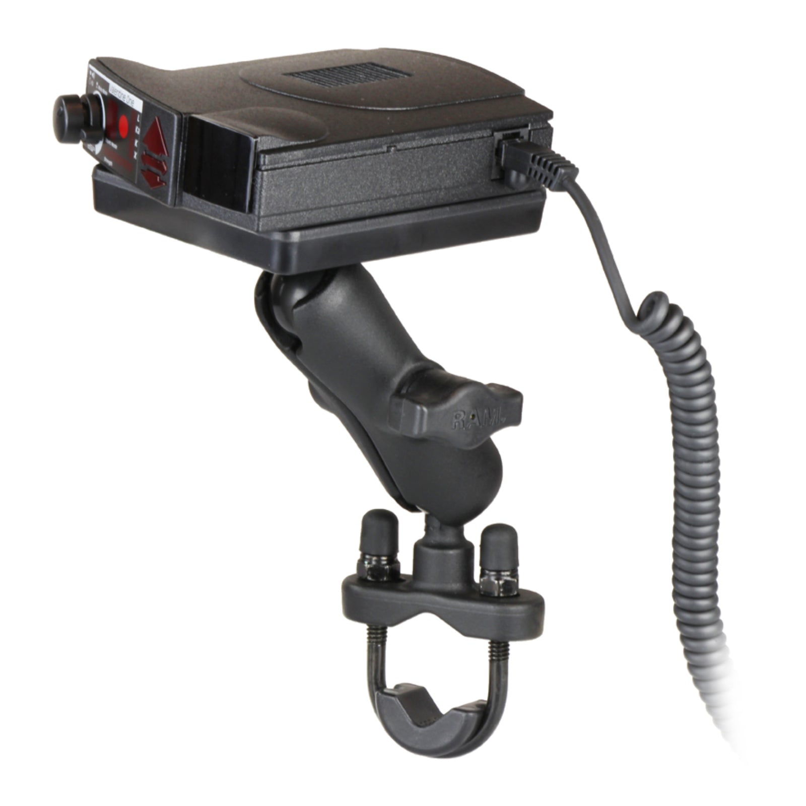 RAM POWER PLATE III RADAR DETECTOR MOUNT W/ H/BAR UBOLT BASE