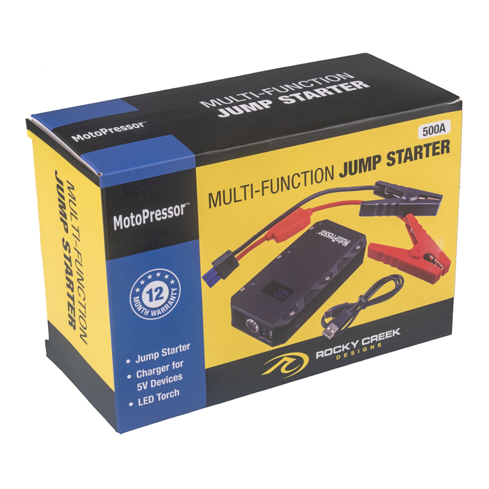 Rocky Creek Motor Pressor Jump Starter 500amp (UN3481)