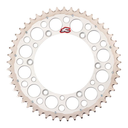 Renthal Sprocket Twinring Silver 48T Bi-Metal Grooved