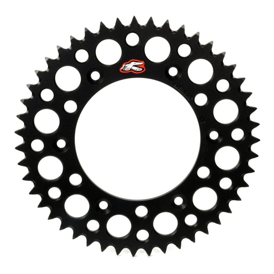 Renthal Sprocket Rear Black 48T Alloy 7075 T6 Grooved