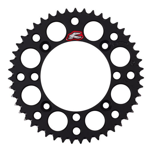 Renthal Sprocket Rear Black 47T Alloy 7075 T6 Grooved