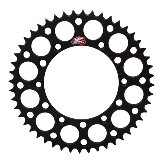 Renthal Sprocket Rear Black 48T Alloy 7075 T6 Grooved Suzuki