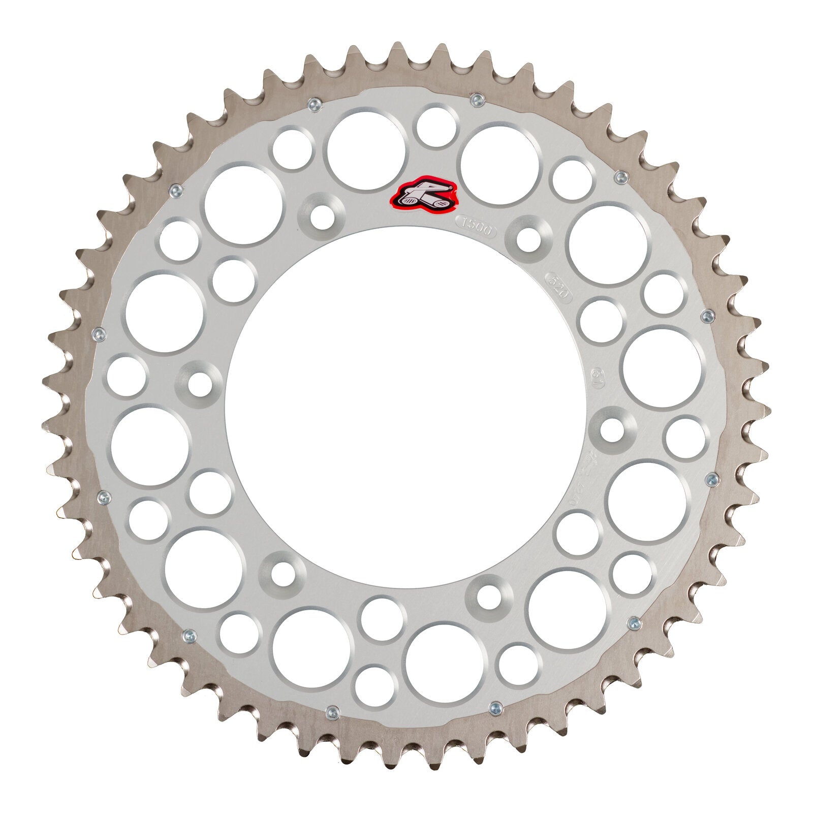 Renthal Sprocket Twinring Silver 51T Bi-Metal Grooved