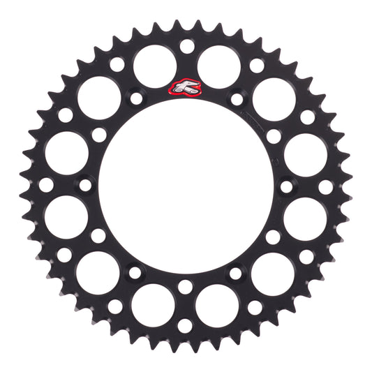 Renthal Sprocket Rear Black 48T Alloy 7075 T6 Grooved