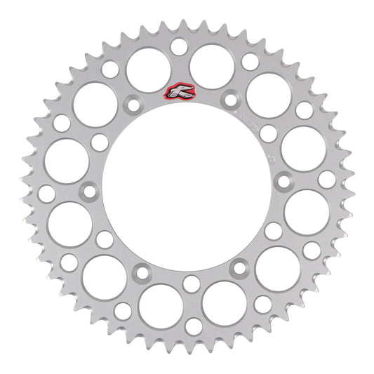 Renthal Sprocket Rear Silver 50T Alloy 7075 T6 Grooved