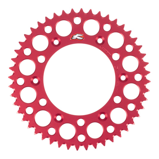 Renthal Sprocket Rear Red 48T Alloy 7075 T6 Grooved
