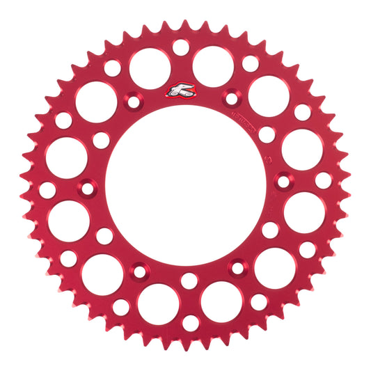 Renthal Sprocket Rear Red 50T Alloy 7075 T6 Grooved