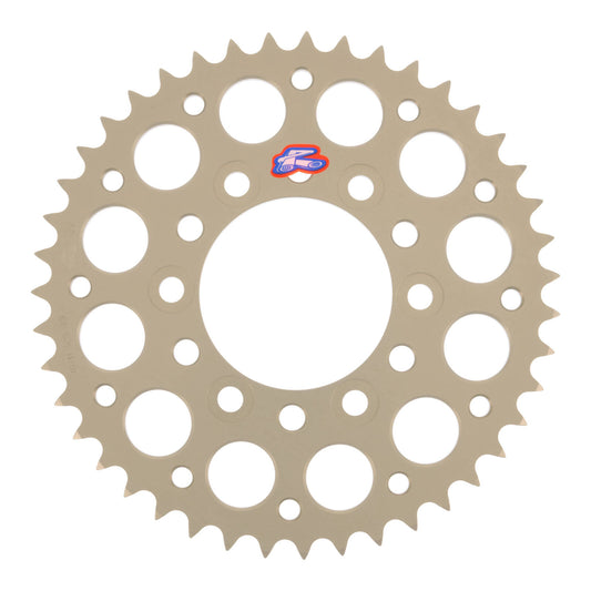 Renthal Sprocket Rear Silver 43T Alloy 7075 T6 Grooved Kawasaki