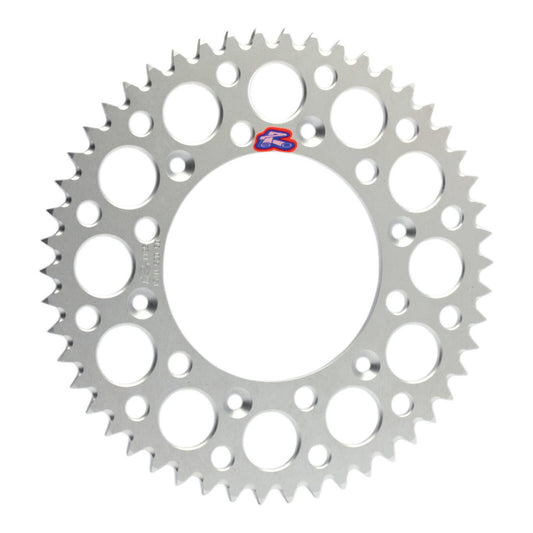 Renthal Sprocket Rear Silver 51T Alloy 7075 T6 Grooved Ultralight