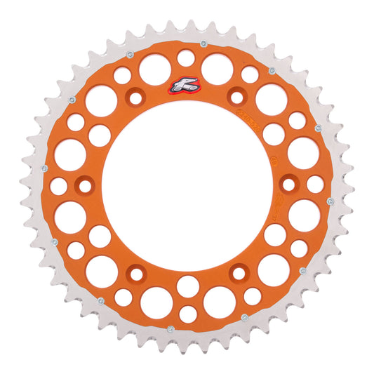 Renthal Sprocket Twinring Orange 48T Bi-metal Grooved