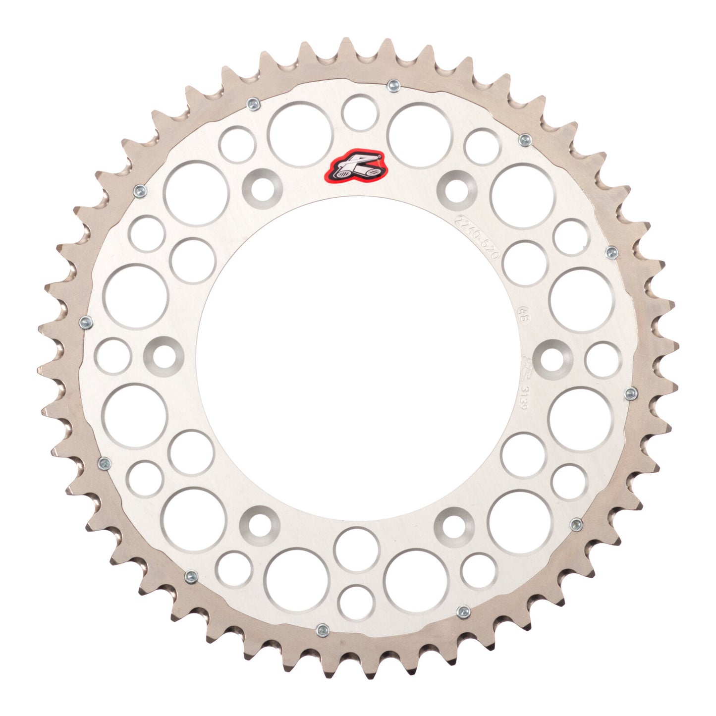 Renthal Sprocket Twinring Silver 48T Bi-Metal Grooved
