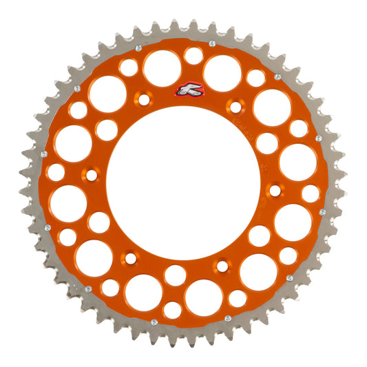 Renthal Sprocket Twinring Orange 52T Bi-Metal Grooved