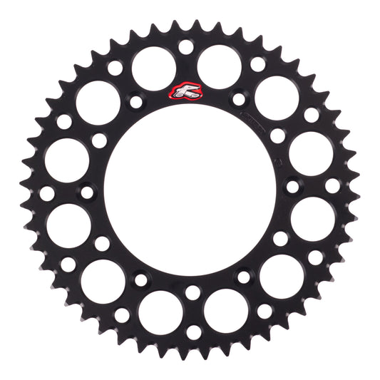 Renthal Sprocket Rear Black 48T Alloy 7075 T6 Grooved