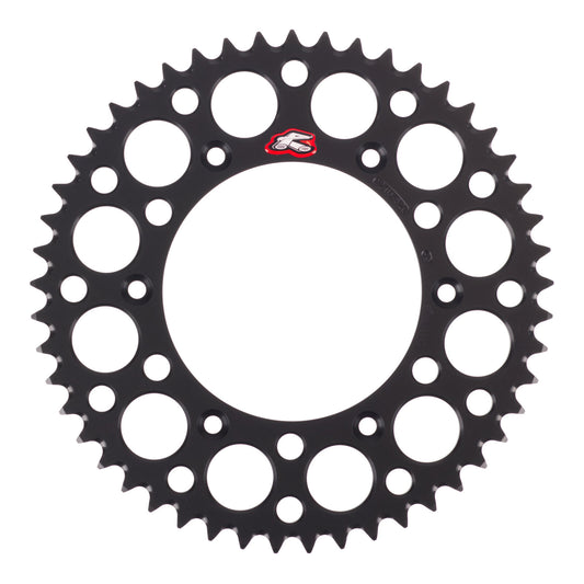 Renthal Sprocket Rear Black 49T Alloy 7075 T6 Grooved