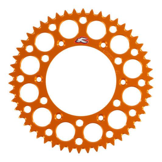 Renthal Sprocket Rear Orange 50T Alloy 7075 T6 Grooved KTM
