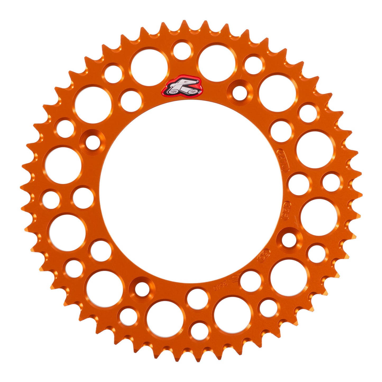 Renthal Sprocket Rear Orange 50T Alloy 7075 T6 Grooved