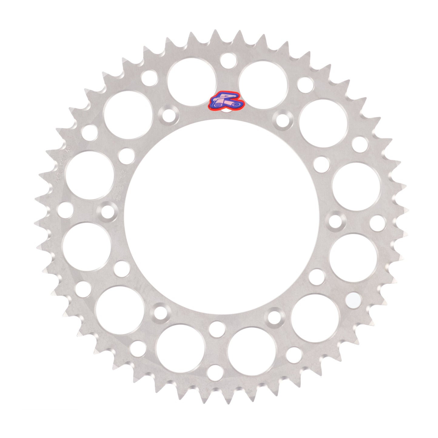 Renthal Sprocket Rear Silver 48T Alloy 7075 T6 Grooved