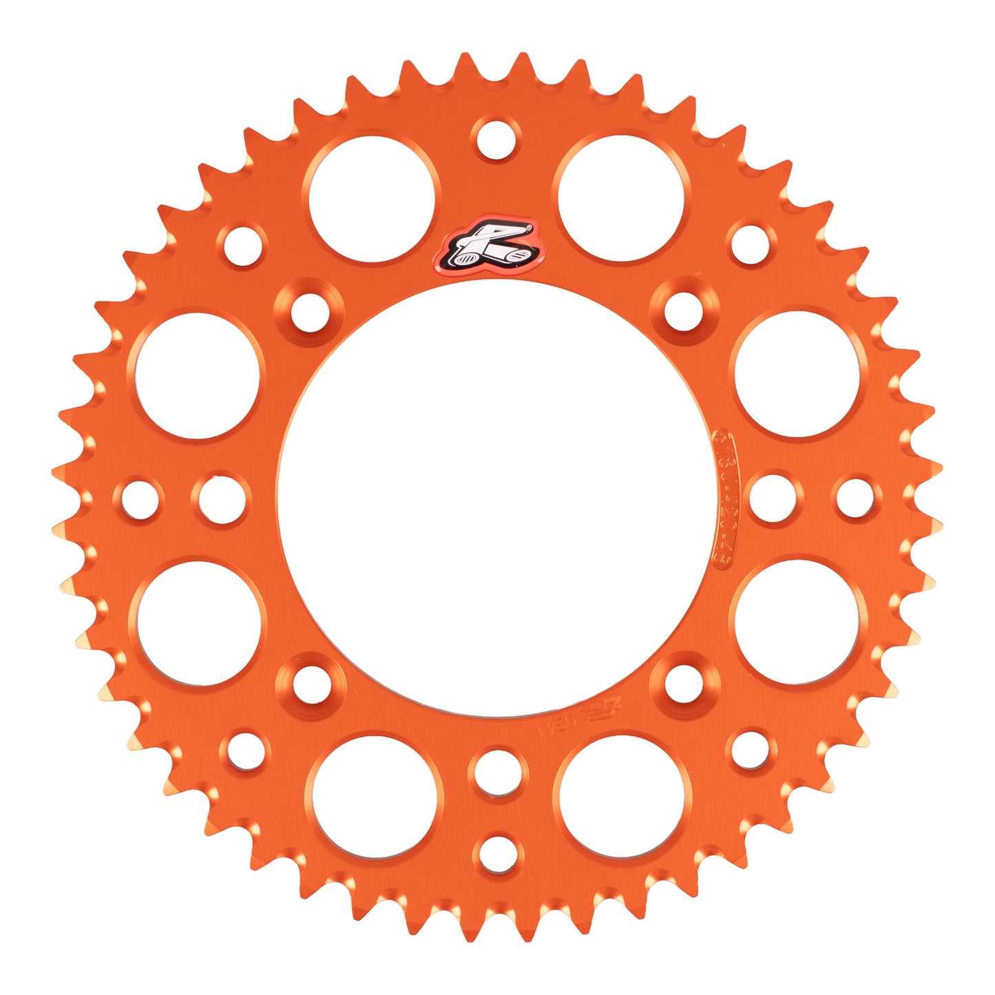 Renthal Rear Sprocket 48T Alloy 7075-T6 Grooved - Orange (KTM, Husqvarna)