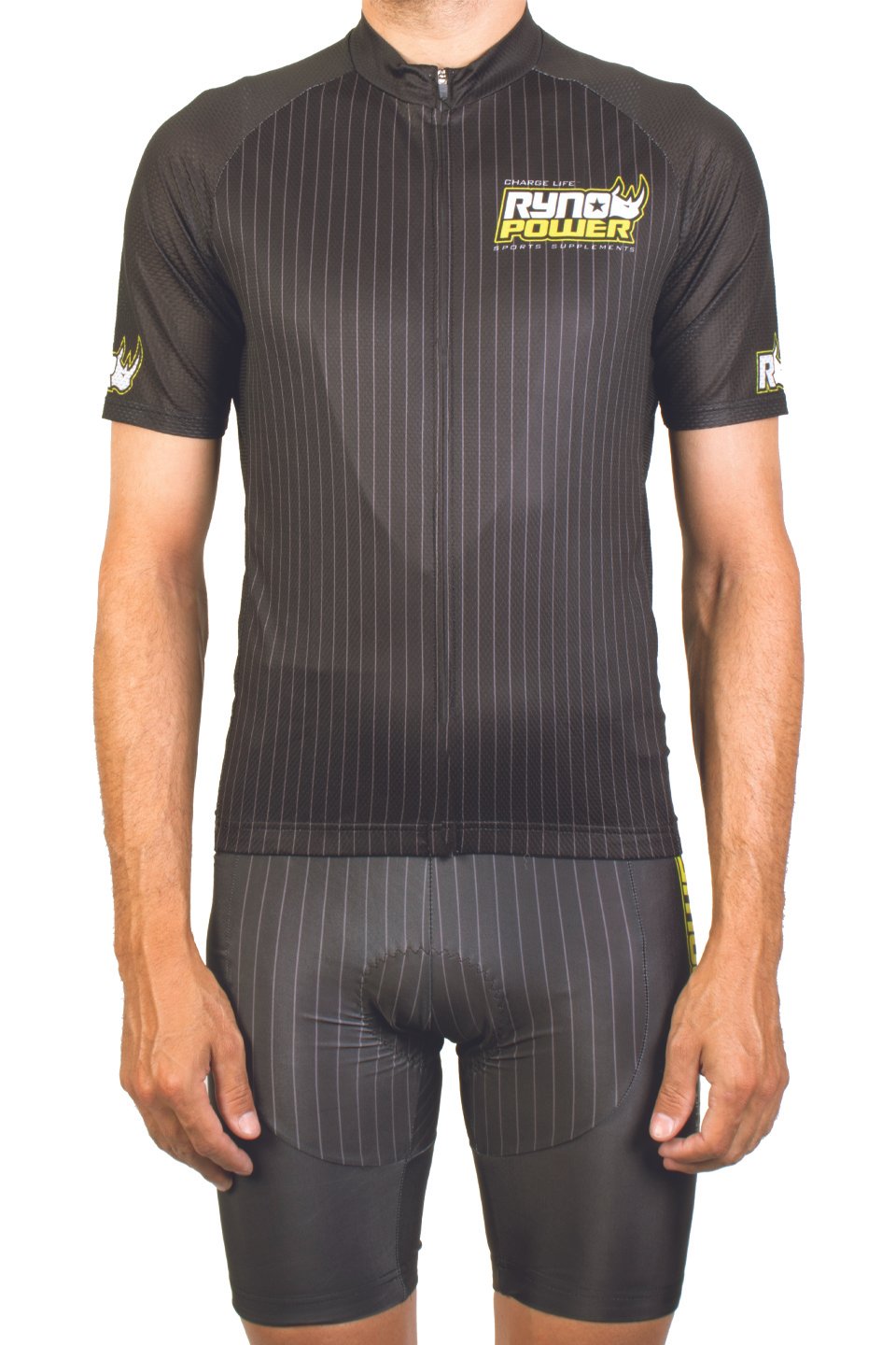 Ryno Power Cycling Kit Sport Black Pinstripe SML