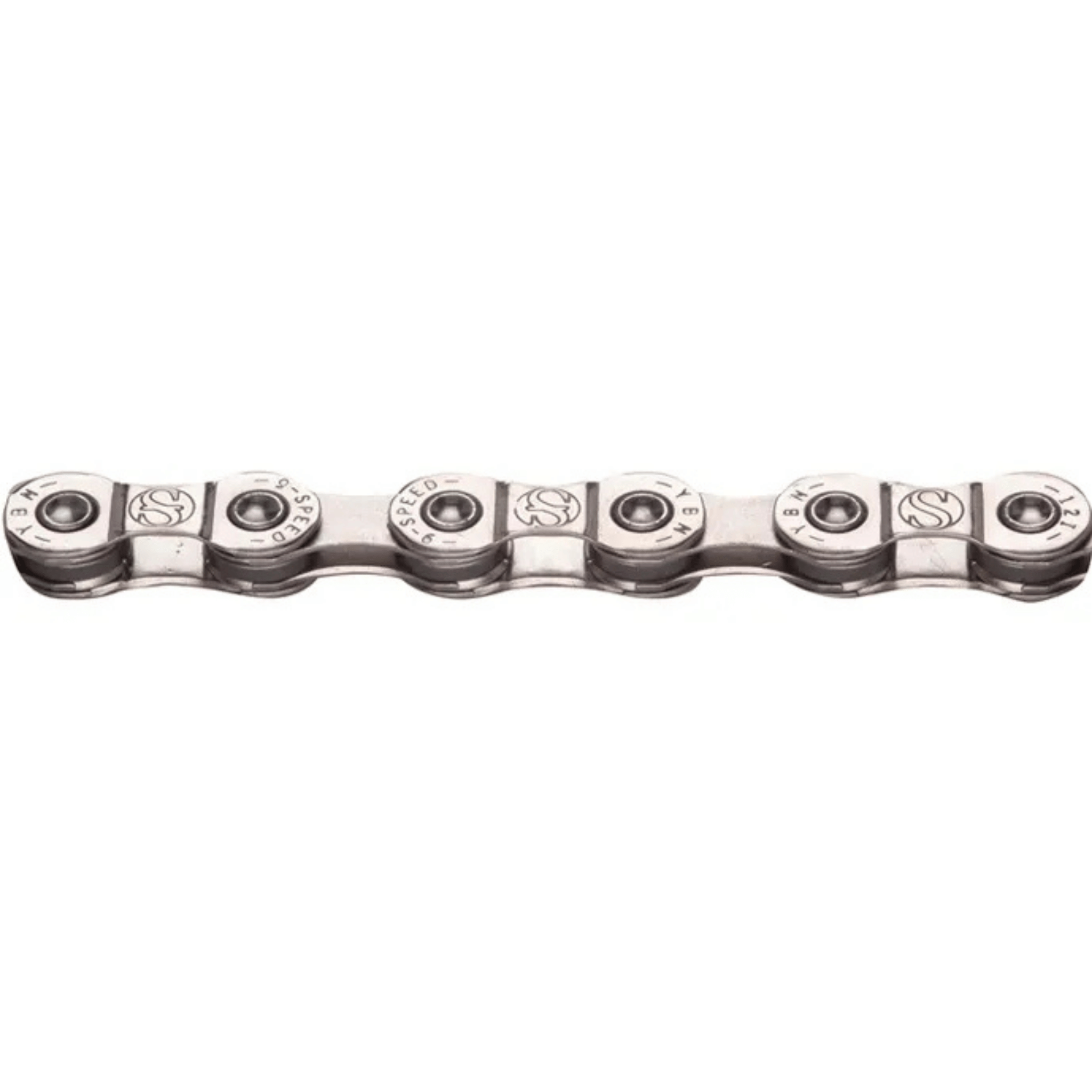 YBN S9e-S2 9-Speed E-Bike Chain 136L (Silver/Silver)