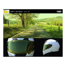 Shoei Visor NXR Ryd (X-Spirit 3 CWR-1) with Pin - High Def Yellow