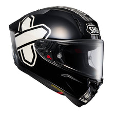 Shoei X-SPR Pro Helmet Cross Logo TC5 - Black / White