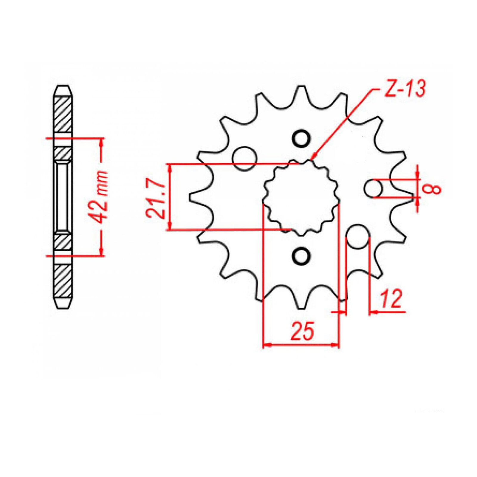Sprocket Kit Suzuki SV1000S (recommended) - 530ZXW 17/40