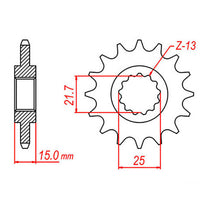 Sprocket Kit Triumph TT600 / Speed Four - 525XRE 15/42