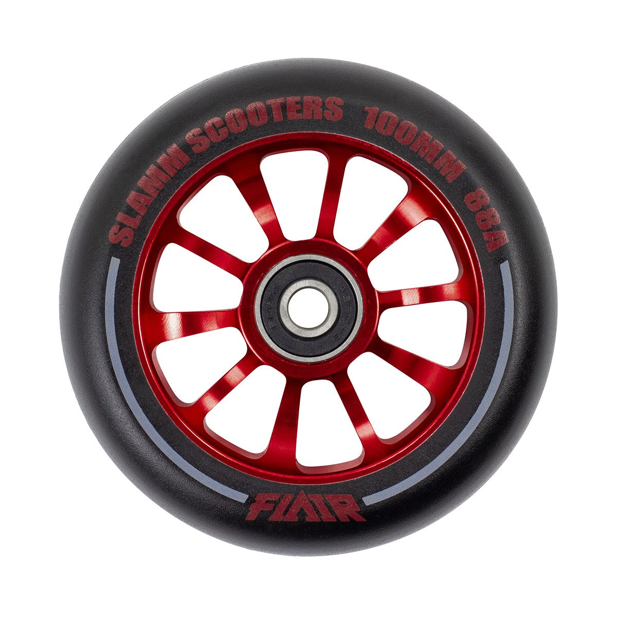 Slamm 100mm Flair 2.0 Wheel Red