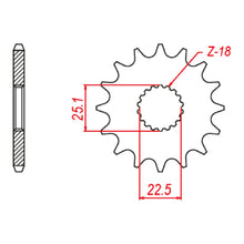 MTX 1185 Steel Front Sprocket #520