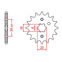 MTX 1263 Steel Front Sprocket #520 (520 Conversion)