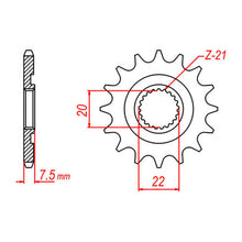 MTX 1323 Hornet Lightweight Steel Front Sprocket #520
