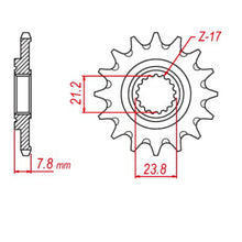 MTX 1344 Hornet Lightweight Steel Front Sprocket #520