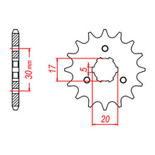 MTX 1324 Steel Front Sprocket #520
