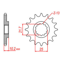 MTX 1503 Steel Front Sprocket #520