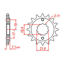 MTX 1321 Steel Front Sprocket #520