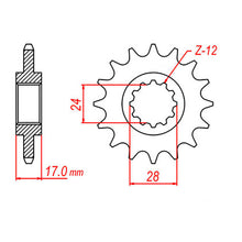 MTX 1371 Steel Front Sprocket #525