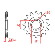 MTX 1323 Steel Front Sprocket #520