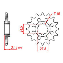 MTX 37600 Steel Front Sprocket #525