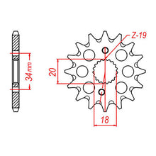 MTX 1310 Steel Front Sprocket #428 (428 Conversion)