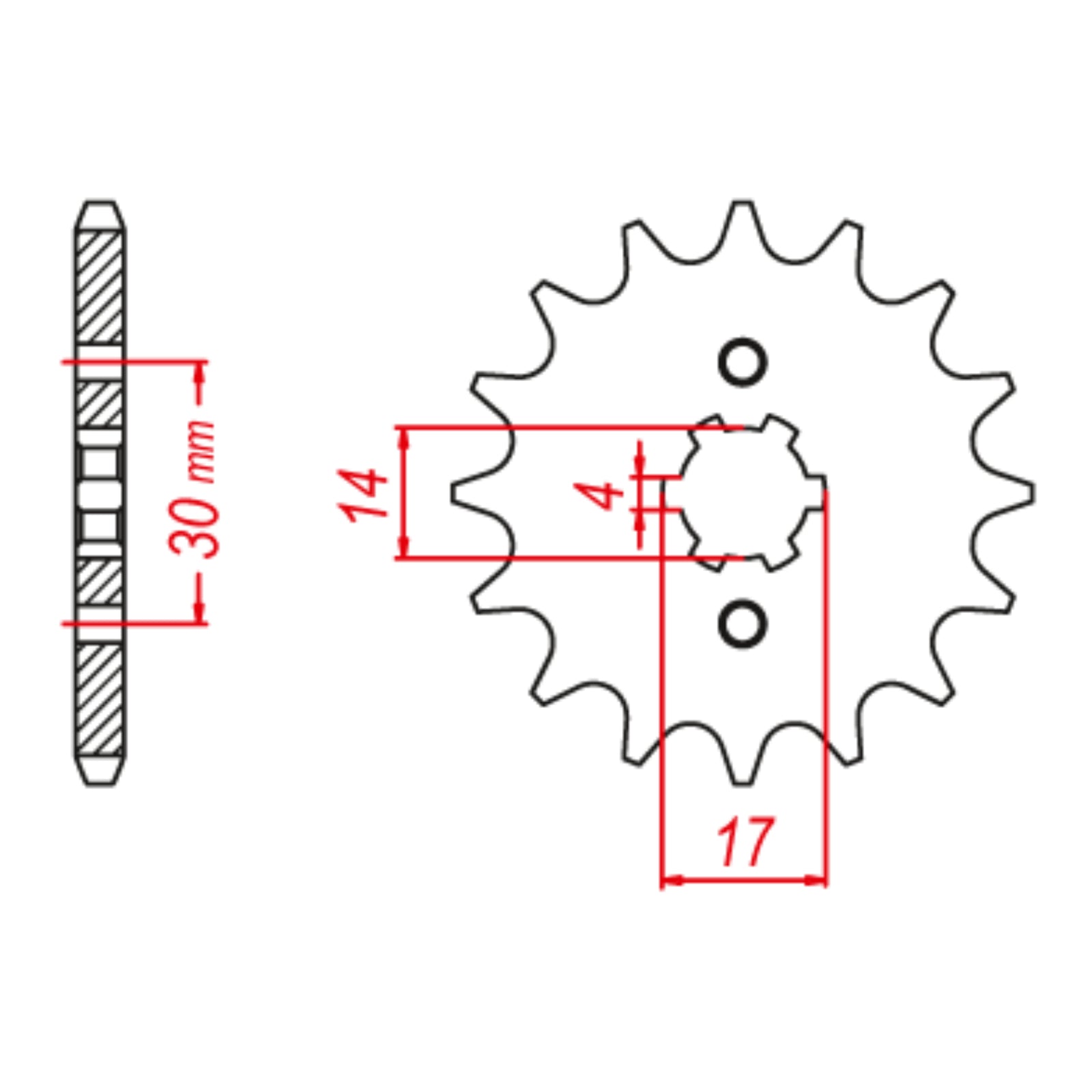 MTX 273 Steel Front Sprocket #428