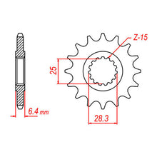 MTX 1592 Steel Front Sprocket #520