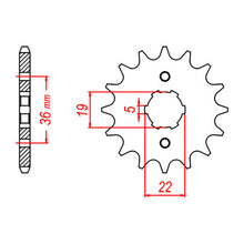 MTX 1352 (2) Steel Front Sprocket #520